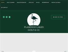 Tablet Screenshot of flamingolakescc.com